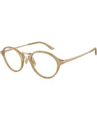 Giorgio Armani - Ar7287 6300 Optical Frames Acetate Transparent Pantos Normal - Lyst