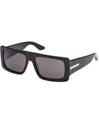 Gcds - Gd0053 01A Sunglasses Acetate Smoke Squared Normal - Lyst