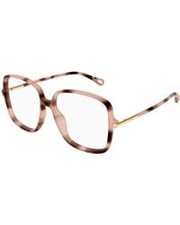 Chloé - Ch0399O 003 Optical Frames Acetate Transparent Squared - Lyst