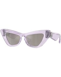 Burberry - Be4421U 40956G Sunglasses Acetate Cat Eye Mirrored Mirror - Lyst