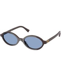 Miu Miu - Mu 04Zs 22C60O Sunglasses Acetate Round Normal - Lyst