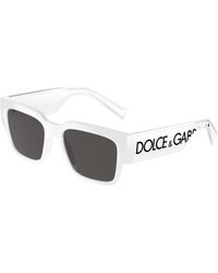 Dolce & Gabbana - Dg6184 331287 Sunglasses Injected Squared Normal - Lyst