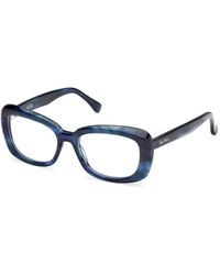 Max Mara - Mm5211 092 Optical Frames Acetate Round Normal - Lyst