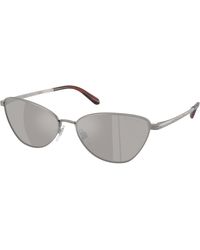 Ralph Lauren - Rl7093 90026G Sunglasses Steel Squared Mirror - Lyst