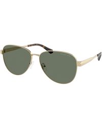Michael Kors - Mk1160 Biarritz 10143H Sunglasses Metal Pilot Normal - Lyst