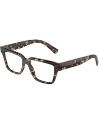 Dolce & Gabbana - Dg3383 3432 Optical Frames Acetate Transparent Squared Normal - Lyst