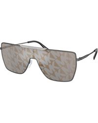 Michael Kors - Mk1152 Snowmass 1002/E Sunglasses Metal Squared Normal Mirror - Lyst