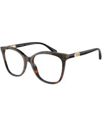 Emporio Armani - Ea3231 6060 Optical Frames Acetate Transparent Squared Normal - Lyst