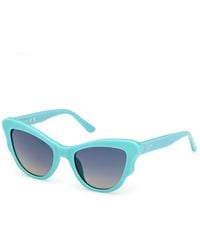 Guess - Gu00228 87W Sunglasses Injected Cat Eye Normal - Lyst