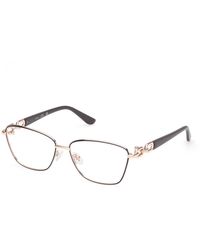Guess - Gu50179 020 Optical Frames Metal Squared Normal - Lyst