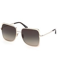 Tom Ford - Ft1319 Tara-02 28B Sunglasses Metal Smoke Geometric Normal - Lyst