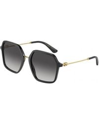Dolce & Gabbana - Dg4422 501/8G Sunglasses Plastic Squared Normal Nuanced - Lyst