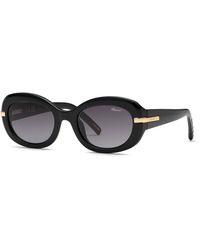 Chopard - Sch414M 0Blk Sunglasses Acetate Smoke Geometric Anti-Glare Nuanced - Lyst