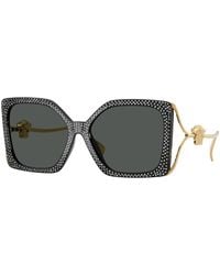 Versace - Ve4502U 550787 Sunglasses Injected Squared Normal - Lyst