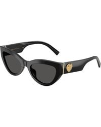 Dolce & Gabbana - Dg4536 501/87 Sunglasses Acetate Cat Eye Normal - Lyst
