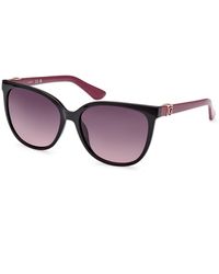 Guess - Gu7864 05B Sunglasses Injected Round Normal Shaded - Lyst