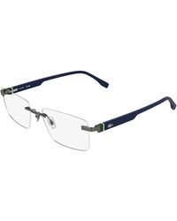 Lacoste - 045 Optical Frames Metal Squared Normal - Lyst