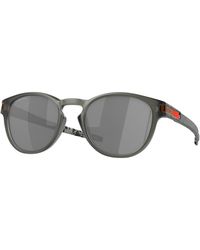 Oakley - Oo9265 Latch 926566 Sunglasses Plastic Round Mirrored Prizm - Lyst