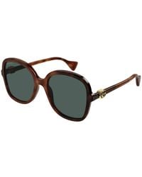 Gucci - Gg1178S 003 Sunglasses Acetate Squared Normal - Lyst