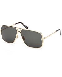 Tom Ford - Ft1204 Stavros 30N Sunglasses Metal Squared Normal - Lyst