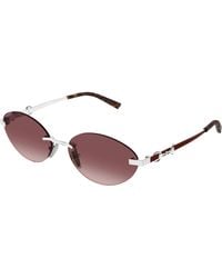 Gucci - Gg2051S 002 Sunglasses Metal Round - Lyst