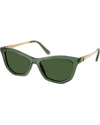 Swarovski - Sk6057 108571 Sunglasses Acetate Cat Eye Normal - Lyst