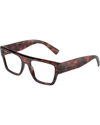 Dolce & Gabbana - Dg3384 3358 Optical Frames Acetate Transparent Squared Normal - Lyst