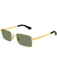 Bottega Veneta - Bv1469S 004 Sunglasses Metal Squared - Lyst
