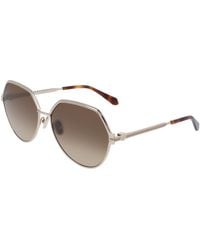 Ferragamo - Sf325S 745 Sunglasses Metal Normal - Lyst