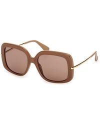 Max Mara - Mm0195 46E Sunglasses Acetate Round Normal - Lyst