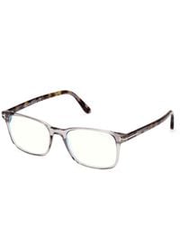 Tom Ford - Ft5831-B 020 Light Blocking Glasses Acetate Squared Normal - Lyst