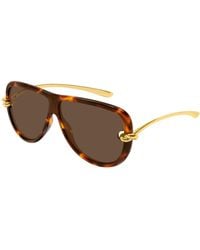 Bottega Veneta - Bv1513S 002 Sunglasses Bio-Injected Pilot - Lyst