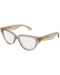Bottega Veneta - Bv1503O 003 Optical Frames Acetate Transparent Cat Eye - Lyst