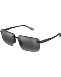 Maui Jim - Mj0626S 004 Occhiali Da Sole Iniettato Grigio Squadrata - Lyst