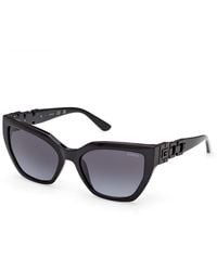 Guess - Gu00264 01B Sunglasses Injected Smoke Cat Eye Normal - Lyst