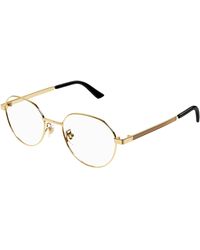 Gucci - Gg1607Ok 003 Optical Frames Titanium Transparent Round - Lyst