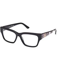 Guess - Gu50126 001 Optical Frames Acetate Squared Normal - Lyst