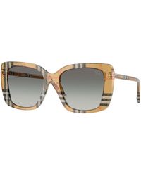 Burberry - Be4456 416311 Sunglasses Acetate Squared Normal Shaded - Lyst