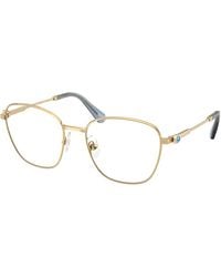 Swarovski - Sk1019 4021 Optical Frames Metal Squared Normal - Lyst