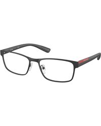 Prada Linea Rossa - Ps 50Gv Lifestyle Dg01O1 Optical Frames Metal Squared Normal - Lyst