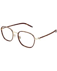 Montblanc - Mb0368Oa 002 Optical Frames Metal Transparent Squared - Lyst