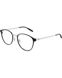 Montblanc - Mb0447Oa 006 Optical Frames Titanium Transparent Round - Lyst