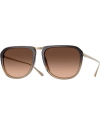 Oliver Peoples - Ov1387St Model 2 1832A5 Sunglasses Titanium Squared Normal Nuanced - Lyst
