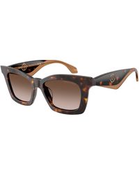 Giorgio Armani - Ar8235U 502613 Sunglasses Acetate Butterfly Normal Shaded - Lyst