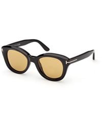 Tom Ford - Ft1344 Nika-02 01E Sunglasses Acetate Round Normal - Lyst