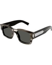 Saint Laurent - Sl 617 004 Sunglasses Acetate Squared Normal - Lyst