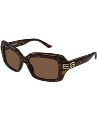 Balenciaga - Bb0465S 002 Sunglasses Acetate Squared - Lyst
