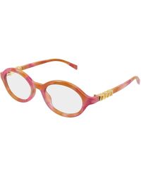 Gucci - Gg2153O 004 Optical Frames Acetate Transparent Round - Lyst