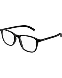 Montblanc - Mb0386O 001 Optical Frames Acetate Transparent Squared - Lyst