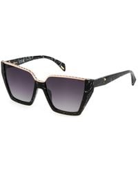 Police - Spll33E Gem 1 0869 Sunglasses Acetate Squared Normal Shaded - Lyst